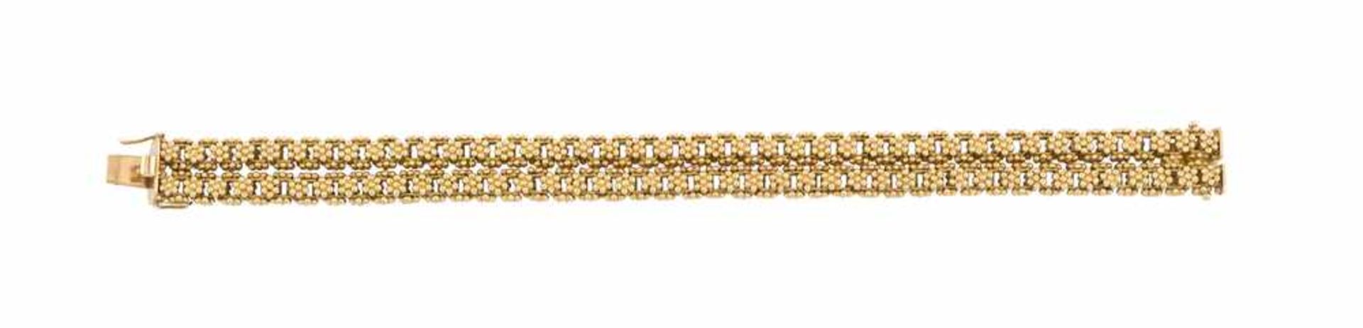 BRACCIALE A ORO| GOLD BRACELET Bracciale in oro 18 kt ditta Marchisio per Massoni g 88,30. | 18 kt