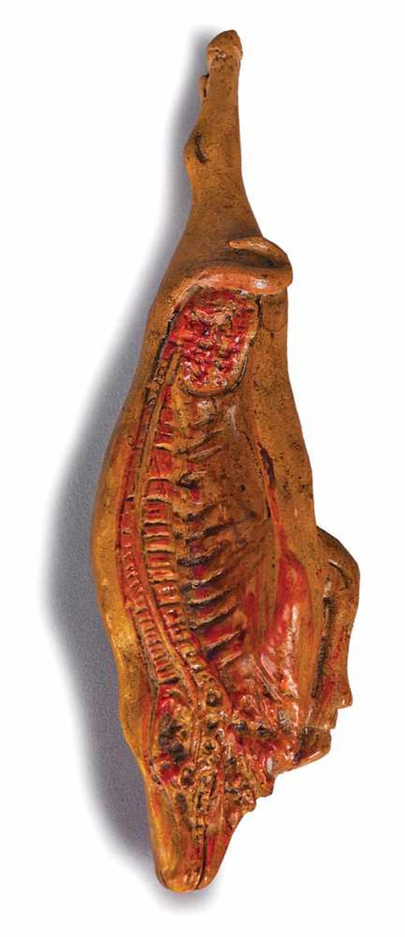 MEZZA PACCA DI MAIALE | HALF OF A PORK Mezza pacca di maiale, in terracotta policroma con lieve