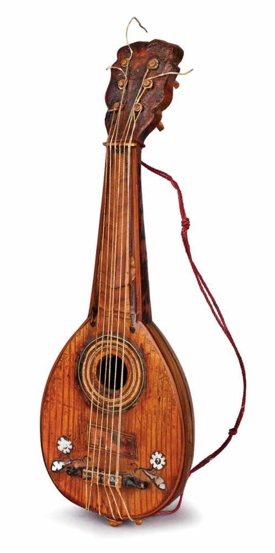 MANDOLINO IN LEGNO POLICROMO | POLYPHONIC WOODEN MANDOLIN Mandolino in legno policromo,