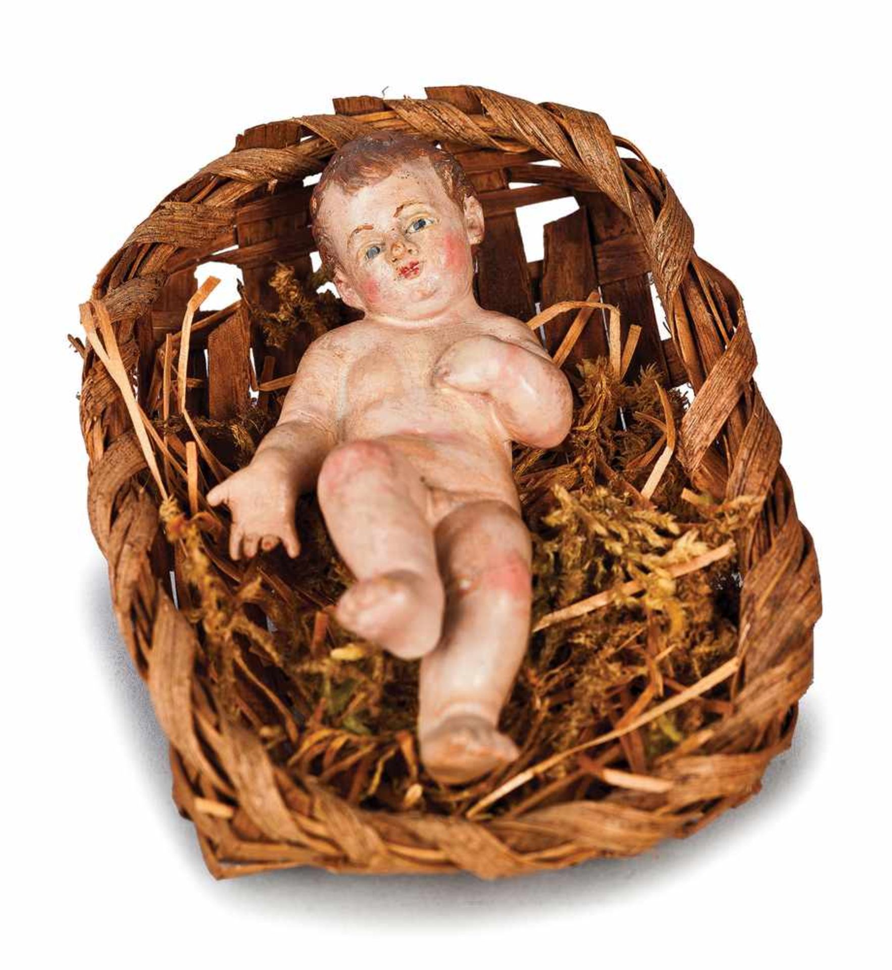 BAMBINELLO IN TERRACOTTA POLICROMA | HOLY CHILD IN TERRACOTTA Bambinello in terracotta policroma,