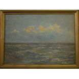 Rowland Langmaid, yachts racing off the Isle of Wight, oil on canvas laid down, signed,