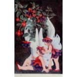 A Beryl Cook limited edition print, Fuchsia Fairies, 153/650, signed in pencil to the margin,