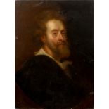 English school, 18th century, a half length portrait of a bearded gentleman, oil on canvas,