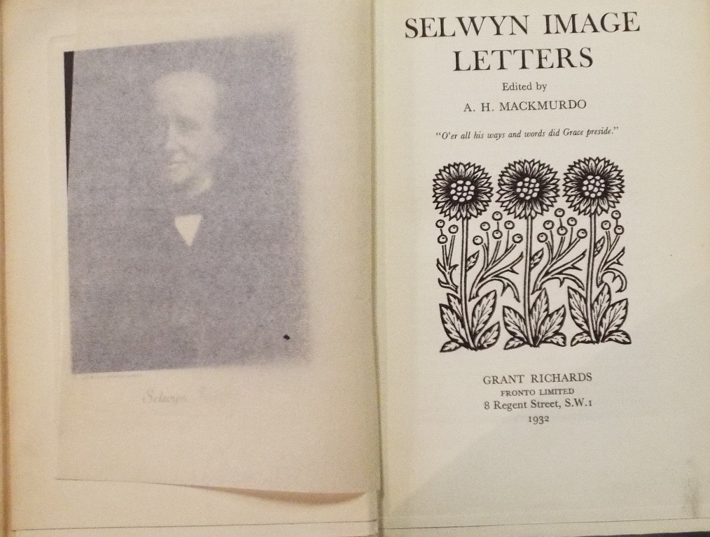 Mackmurdo (A H) (ed) Selwyn Image Letters, - Image 2 of 2