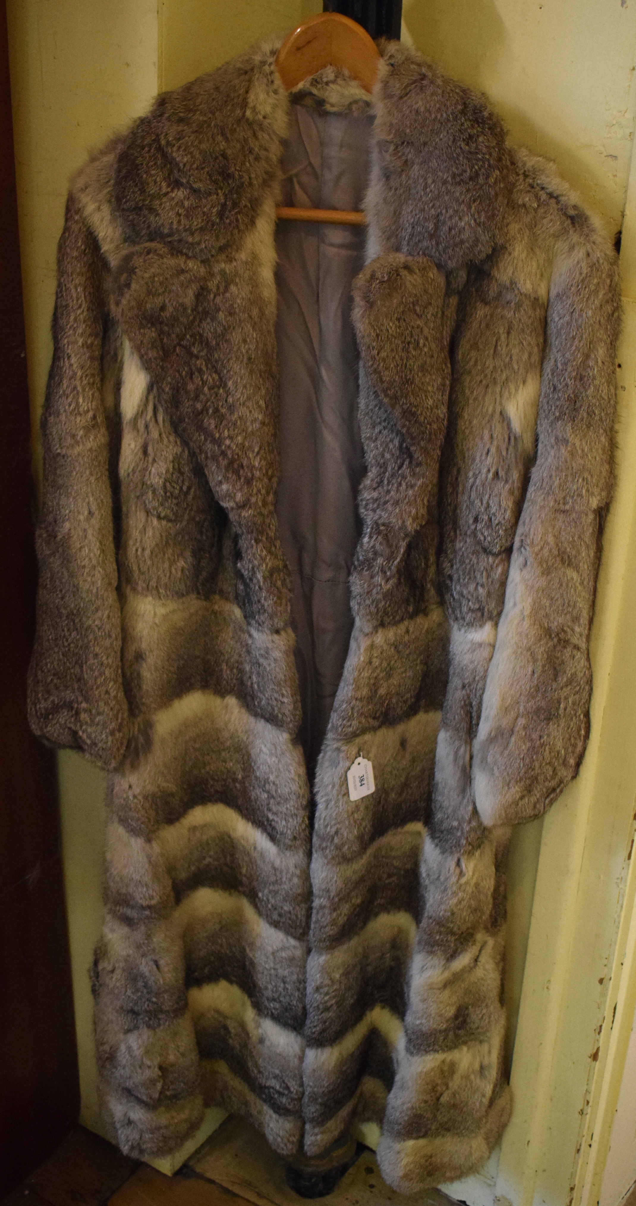 A lady's full length fur coat