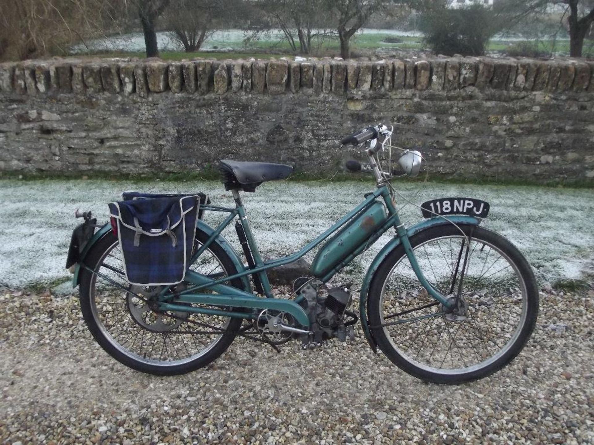 A 1960 Norman Cyclemate, registration number 118 NPJ, green. - Image 4 of 6