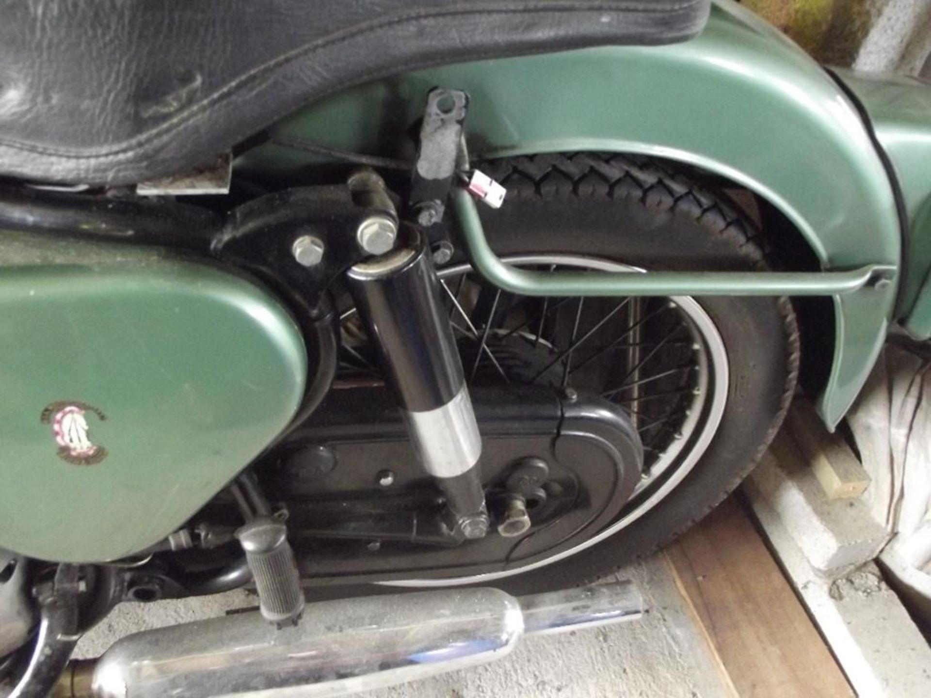 A 1960 BSA A7 Shooting Star, registration number SSK 675, frame number GA7 4693, green. - Image 4 of 6