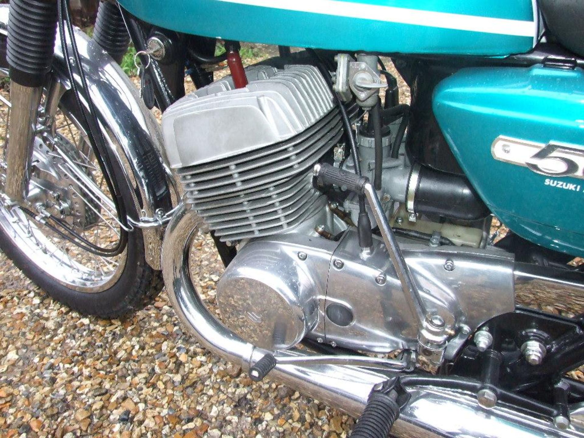 A 1971 Suzuki T500R, registration number BAX 219J, frame number T500-35849, - Image 3 of 5