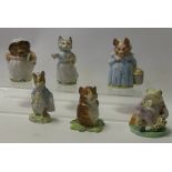 Six Beswick Beatrix Potter figures, incl