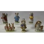 Six Beswick Beatrix Potter figures, incl