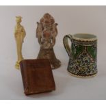 A terracotta figure, other ceramics and