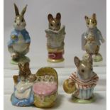 Five Beswick Beatrix Potter figures, inc