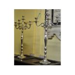 A pair of four branch candelabra, 76 cm