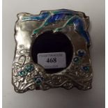 An Art Nouveau style silver and enamel p