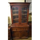 A Victorian mahogany secretaire bookcase