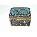 A Chinese cloisonne box and cover, decor