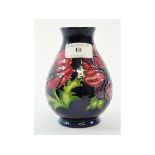 A Moorcroft pottery Anemone pattern vase