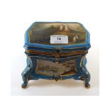 A Sevres style box, 18 cm wide