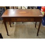 An Edwardian inlaid mahogany table, 108