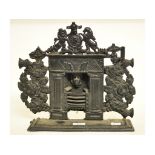 A 19th century cast iron model of a fire