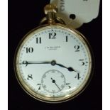 A 9ct gold Benson open face pocket watch