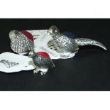 Three novelty bird pincushions