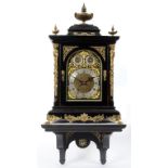 A late Victorian bracket clock, the 18 c