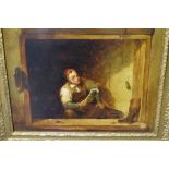 Paul Wilkinson, The Cobbler, oil on board, signed,