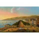 Camillo De Vito, Naples, gouache, signed, titled and dated 1837,