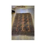 A Golden Afghan rug,