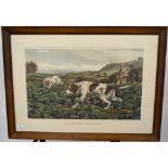 A pair of colour prints after Basil Bradley, woodcock shooting and partridge shooting,