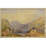 Manner of Samuel Cook of Plymouth, Boscastle, watercolour,