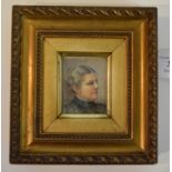 A 19th century portrait miniature, of a lady, watercolour,