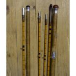 A Hardy The Wye Palakona 13 foot 7 inch split cane salmon rod, with a spare tip, and a Hardy No 2 L.