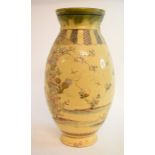 A Japanese Satsuma pottery vase, 30.