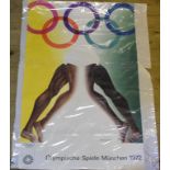 Vintage poster: Olympische Spiele Munchen 1972,