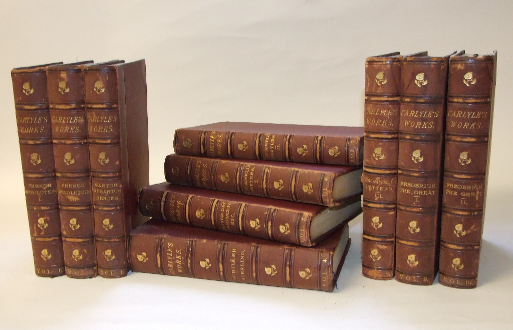 Carlyle (Thomas) Works of, 1891, 20 vols,