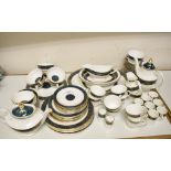 A Royal Doulton Carlyle pattern tea, coffee and dinner service, for eight place settings,