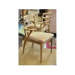 A set of eight 1960s dining chairs (6+2) (8) Condition report Some partially