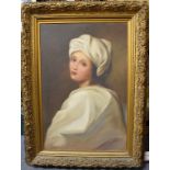 Manner of Guido Reni, a half length portrait, Sybil, oil on canvas,
