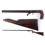 A mid-late 19th century Day's Patent percussion cap poachers walking cane gun,