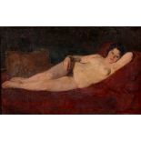 ɑ Gaal Ferencz, reclining nude, oil on canvas, signed,