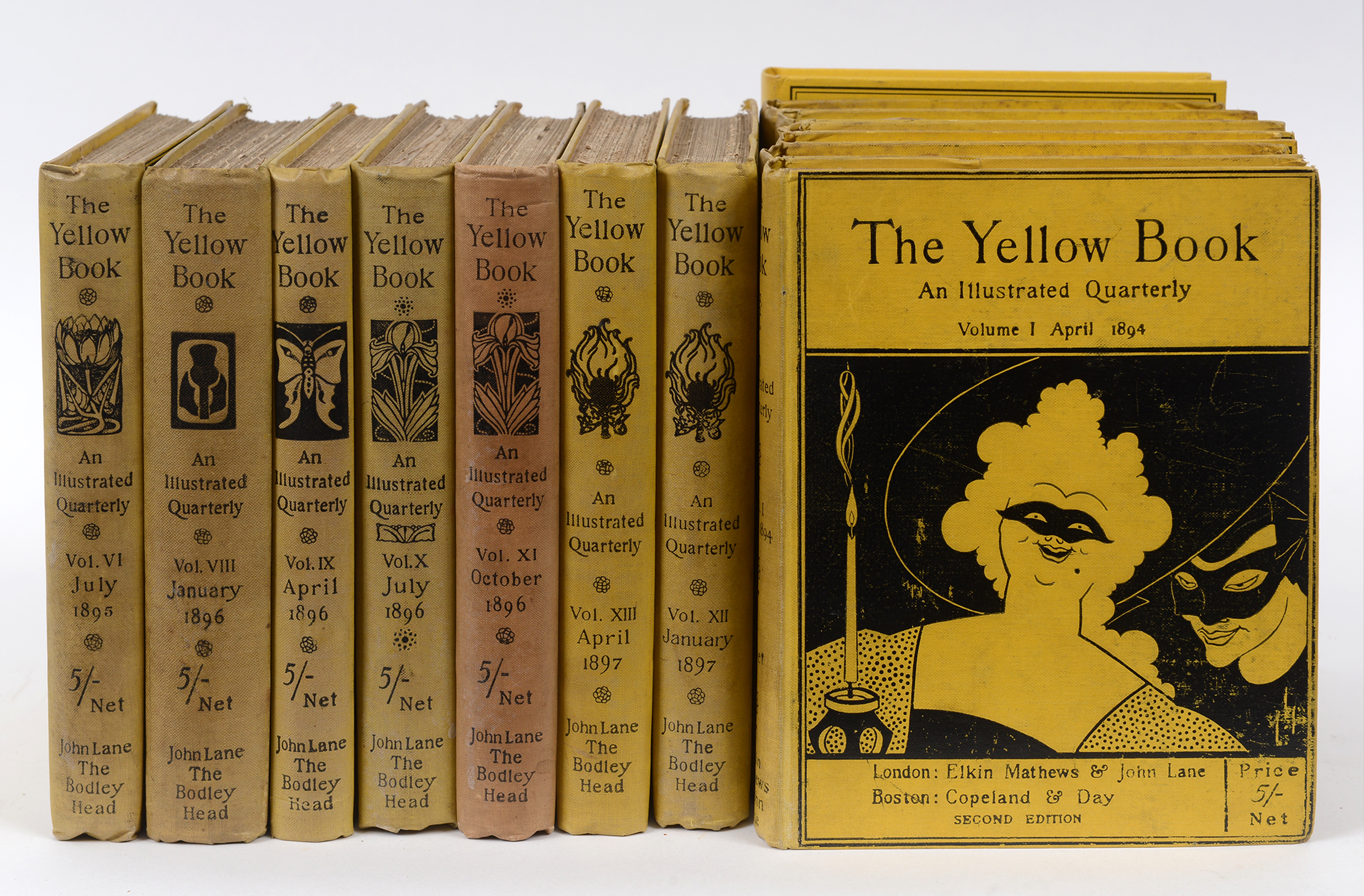 Beardsley (Aubrey) and others, The Yellow Book An Illustrated Quarterly, 1894-97, 13 vols,