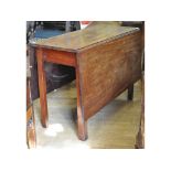 A 19th century mahogany drop leaf table,