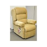 A Primacare electrically operated armchair,