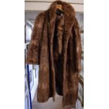 A lady's long fur coat, 112 cm long,