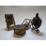 A French gilt metal and glass tabletop display cabinet, 13.