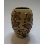 A Moorcroft pottery Serviceberry vase, the base signed by Emma Bossons,