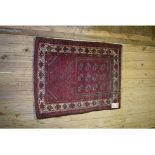 An Afghan rug, 101 x 78 cm,