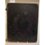 A Victorian leather bound album,